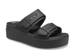 Mujer Crocs Sandalias^Sandalias De Cuna Brooklyn Buckle Lowwdg