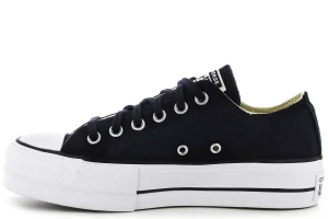 Mujer Converse Zapatillas^Zapatillas De Plataforma 560250C/001 Black White